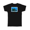 Geschenk-T-Shirt : Aquarell Bali Tanah Lot Indonesien