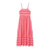 European Summer Striped Spaghetti Strap Maxi Dress for Women