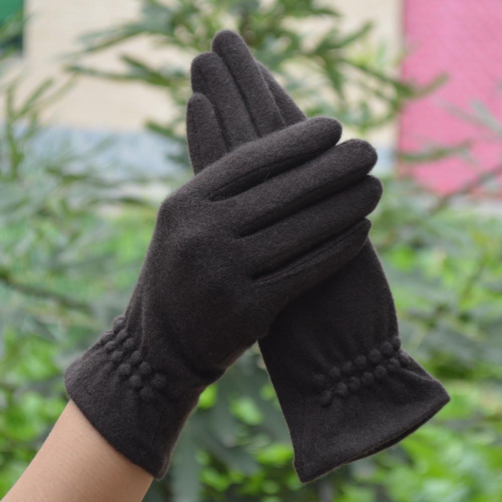 Wełniane, kaszmirowe, damskie, ciepłe, dotykowe, zimowe, codzienne rękawiczki