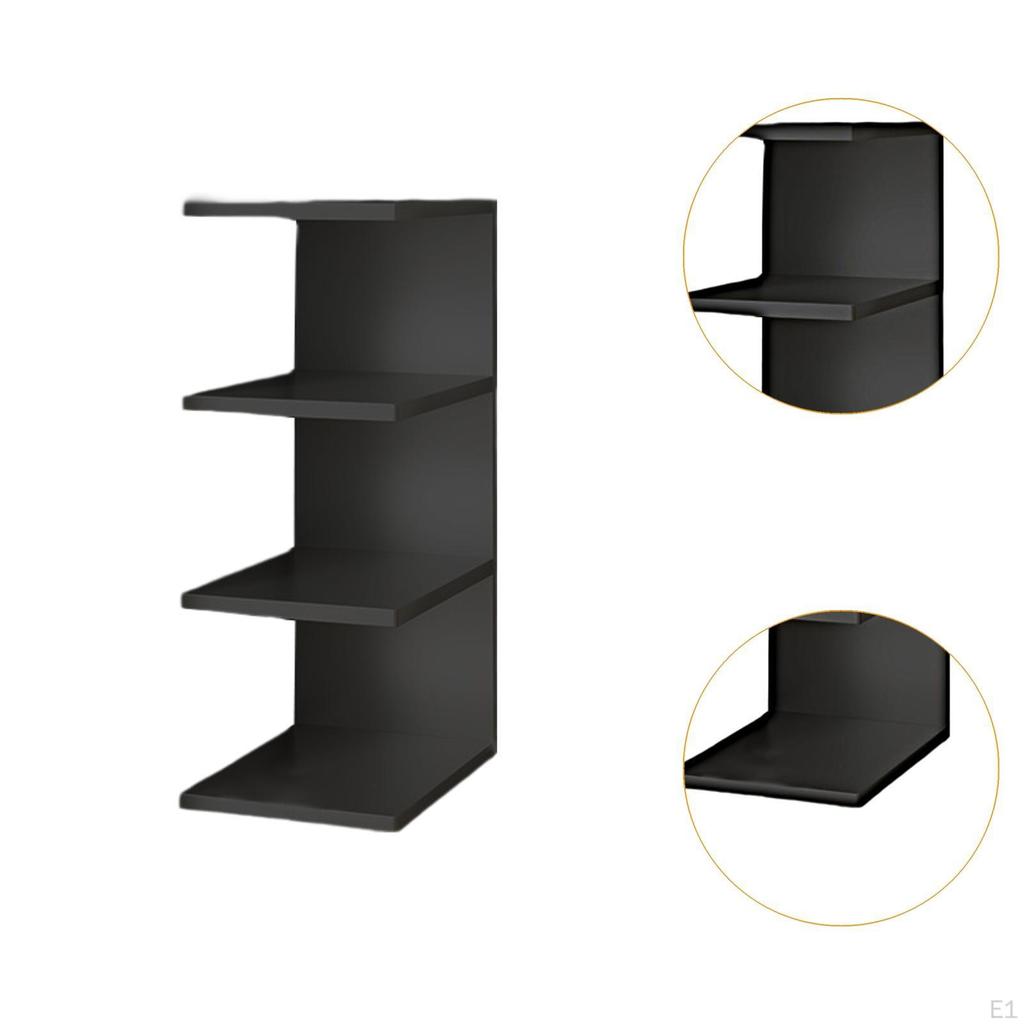 3 Tier Desk Bookshelf, Corner Book Organizer, Office Display Stand, for Bedroom