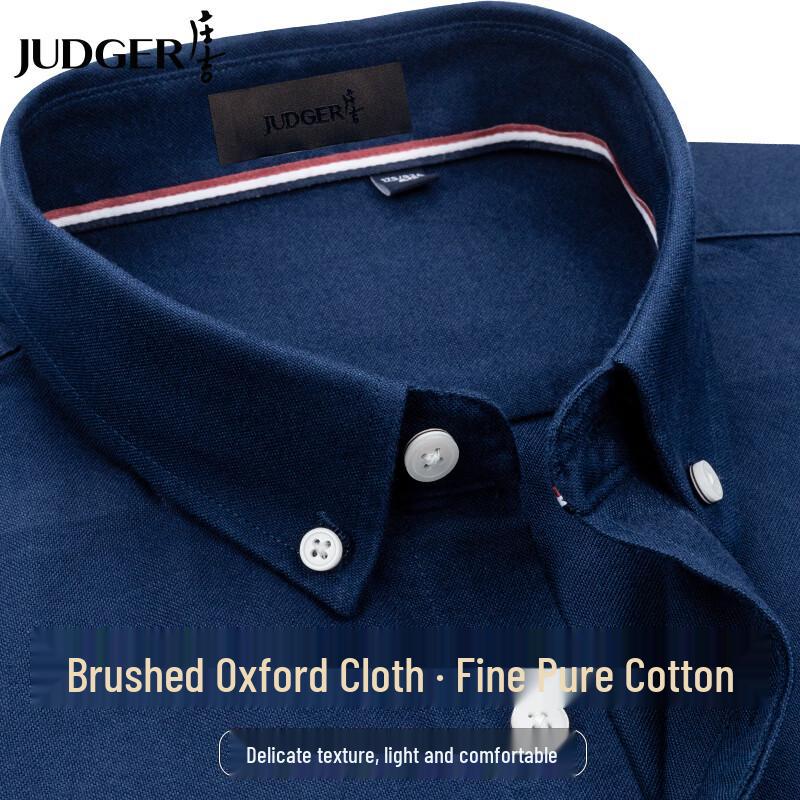 

Мужская рубашка Zhuangji из чистого хлопка с начесом, оксфорд, с длинным рукавом 170/88A