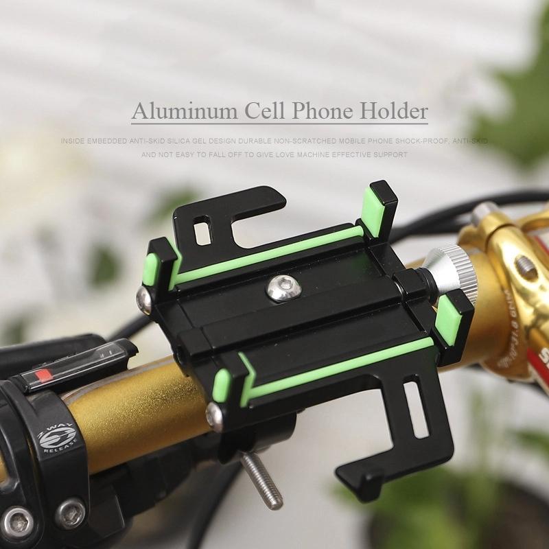 Hot Selling Aluminum Alloy Adjustable Mobile Phone Holders Bike Phone Stand чёрный