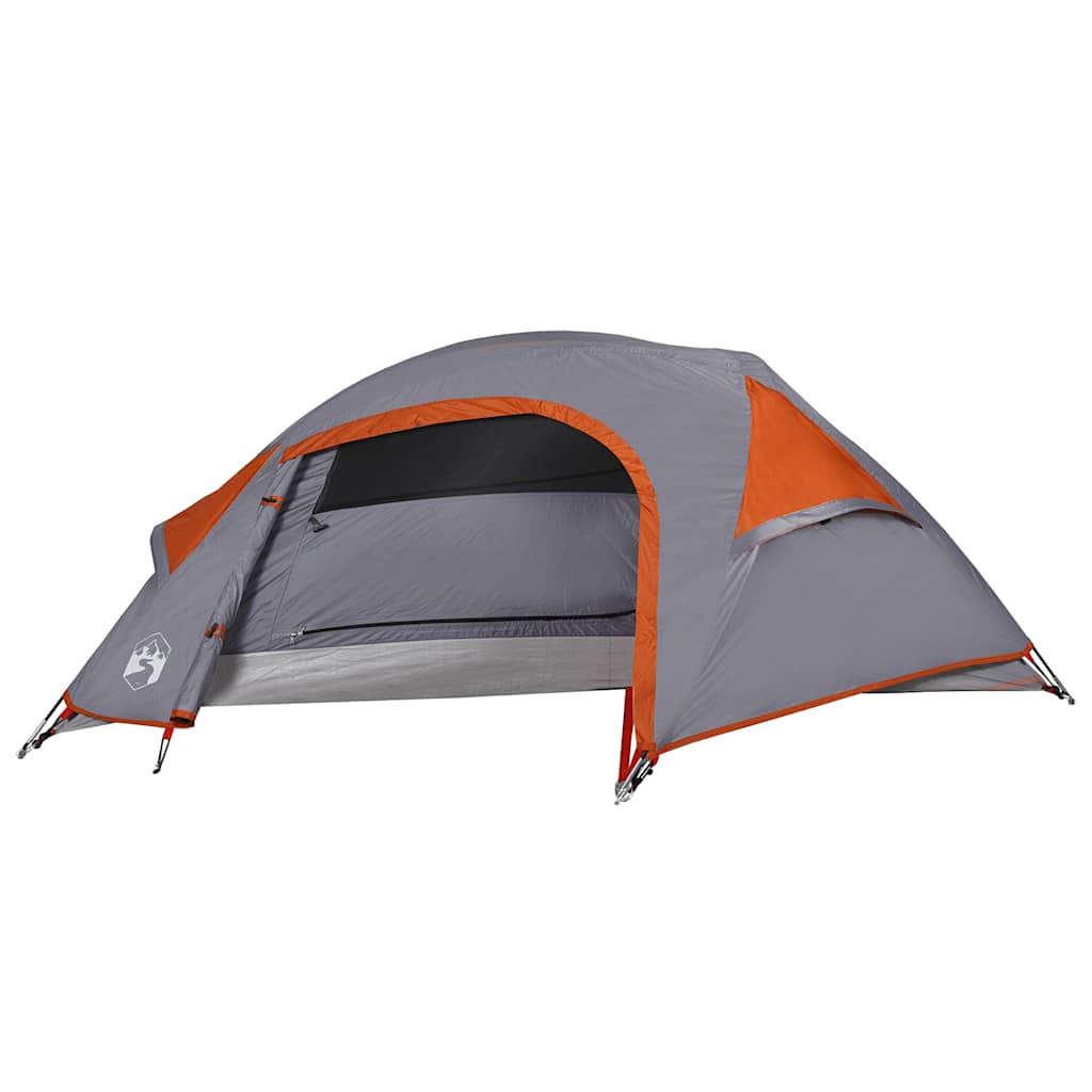 Dome Camping Tent for 1 Person Orange Waterproof