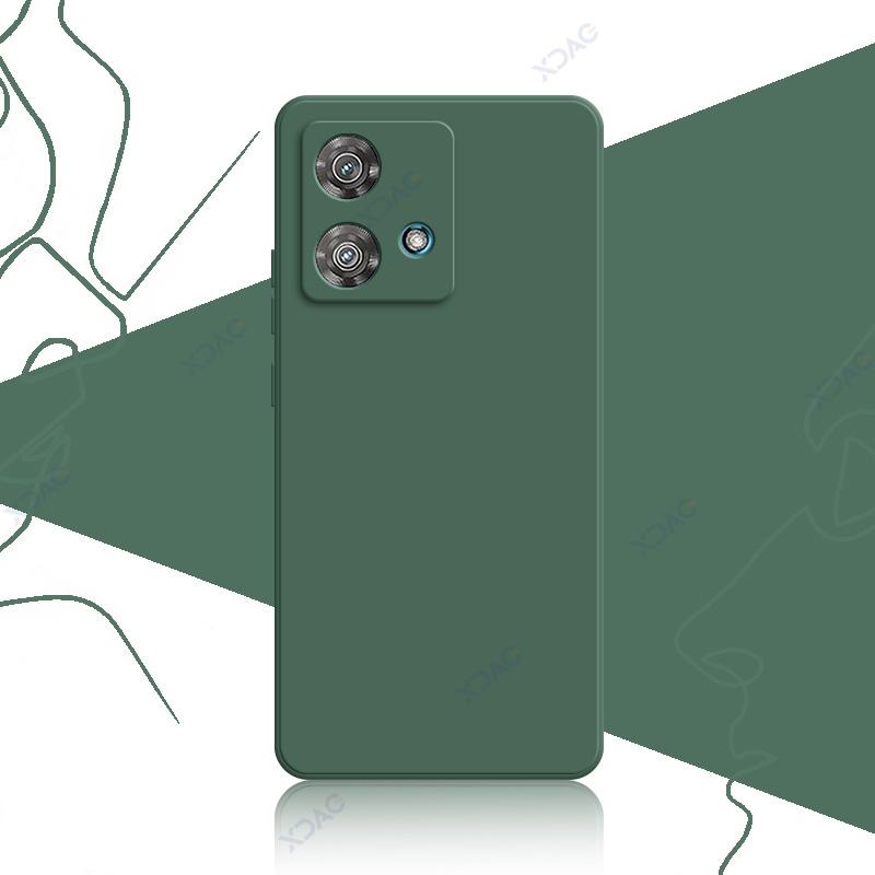 Mobile Phone Cases for Motorola Edge 40 Neo MotoEdge40Neo 5G 6.55" 360 Soft Luxury Square Liquid Silicone Covers Shield