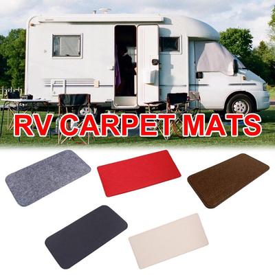 2 Piezas Felpa para Puerta Alfombrilla de Piso Coche Anti Suciedad Polvo Absorbente Antideslizante Resistente al Desgaste Alfombrilla de Protección Interior de Coche Alfombras para Autocaravana