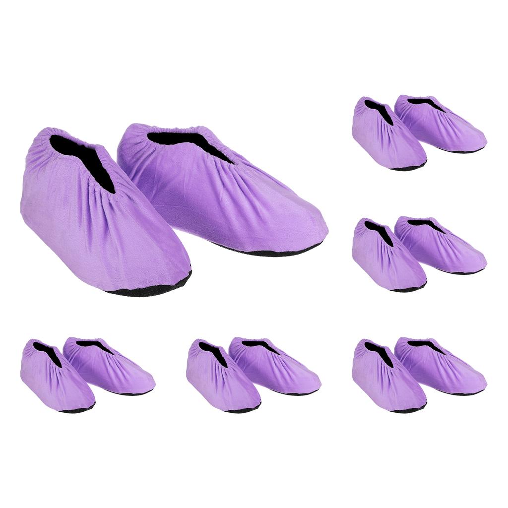 Shoe Covers 3/6/10 Pairs Reusable Non Slip Shoe Protector Covers Velvet Washable Soft Shoe Cover for Household Office