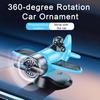 Solar Airplane Car Ornament Multifunctional Solar Powered 360-Degree Rotating Car Dashboard Airplane Ornament