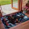 Crystal Velvet Rug Custom Name Text, Soft Non Slip Floor Mat Home DecorDracula