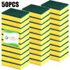 50PCS Dishwashing Soft  Sponge Cleaner Pot Rust Removal Brush Treatment Kit  Home  Cleaning  Brush   Hogar  Cocina Sponge