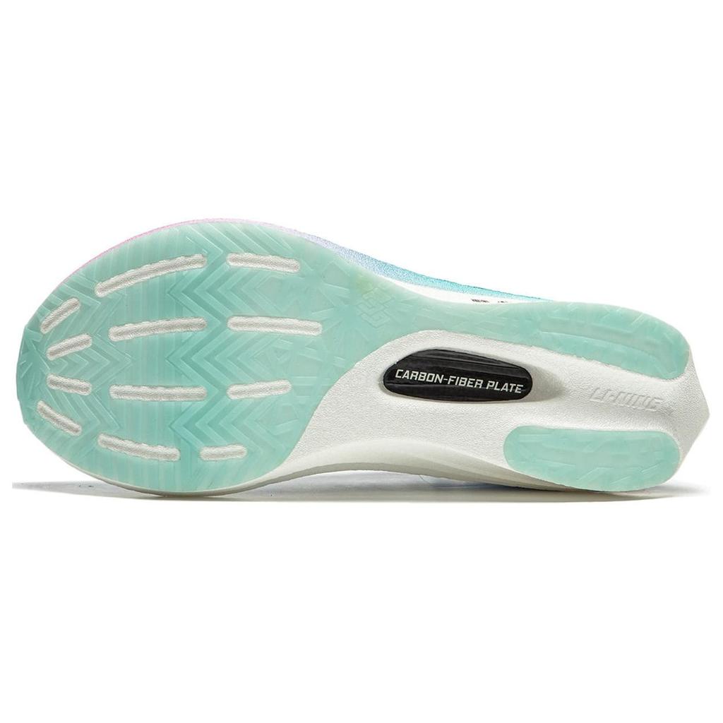 Li Ning Feidian 4 Elite Rutschfest, Abriebfest, Atmungsaktiv Niedrig geschnitten Freizeitschuhe Laufen Unisex Lila Cyan ARMU007-11