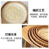 Handmade Bamboo and Rattan Round Tea Snacks Dried Fruit Snacks Desserts Bamboo Storage Basket Chinese Zen Pastry Tray