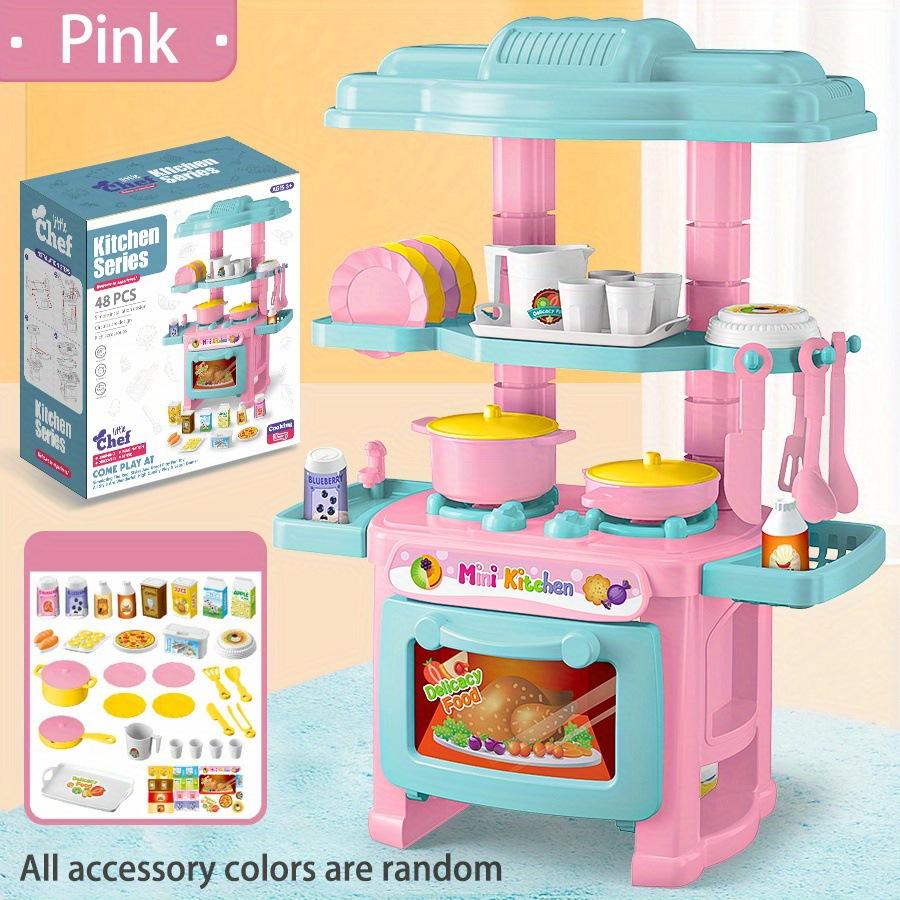 

Simulation Girl Interactive Cooking Cooking Stove Tableware Play House Kitchen Toy Set
