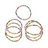 7 Colorful Beaded Elastic Bracelets For Women Stylish Stackable Stretch Jewelry Gift Set