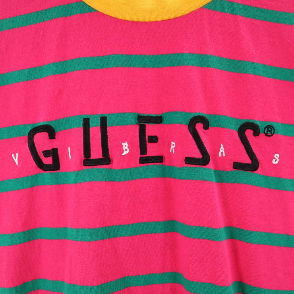 Guess J BALVIN Collaboration Border Pattern Short Sleeve T-shirt Vibras Men's Used