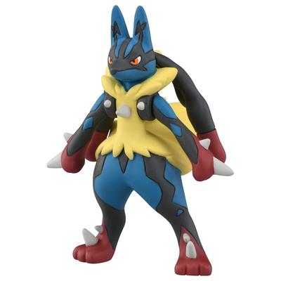 Takara Tomy Moncolle Mega Figure Ages 4 and Meets Toy Safety ST Mark TAKARA TOMY "Pokémon MS-52 Lucario" Pokémon Toy, Up, Standards, Certified,