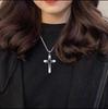 Hollow Starry Sky Cross Pendant Titanium Steel Minimalist Fashion Unisex Necklace Jewelry Accessory