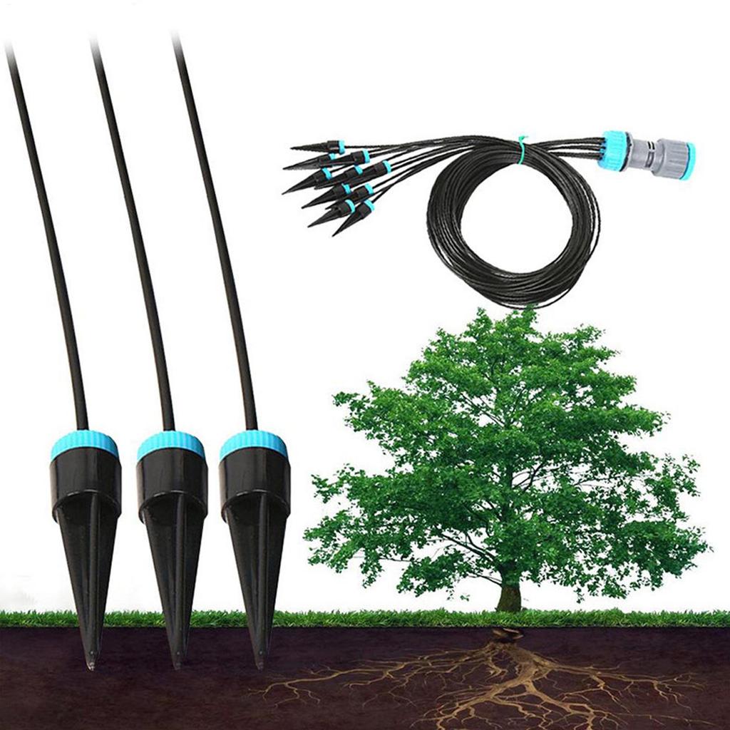 10 Head Drip Irrigation Kit Automatic Watering System Quick Connect Emitters Hose Timer for Garden Greenhouse Potted Plants