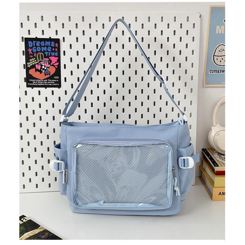 

Универсальная прозрачная сумка ита большого объема - Минималистичная японская сумка кроссбоди и на плечо