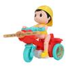 Electric Tricycle Toy Cool Light Dynamic Music Removable Cute Look Trike Musical Toy for Baby Toddlers