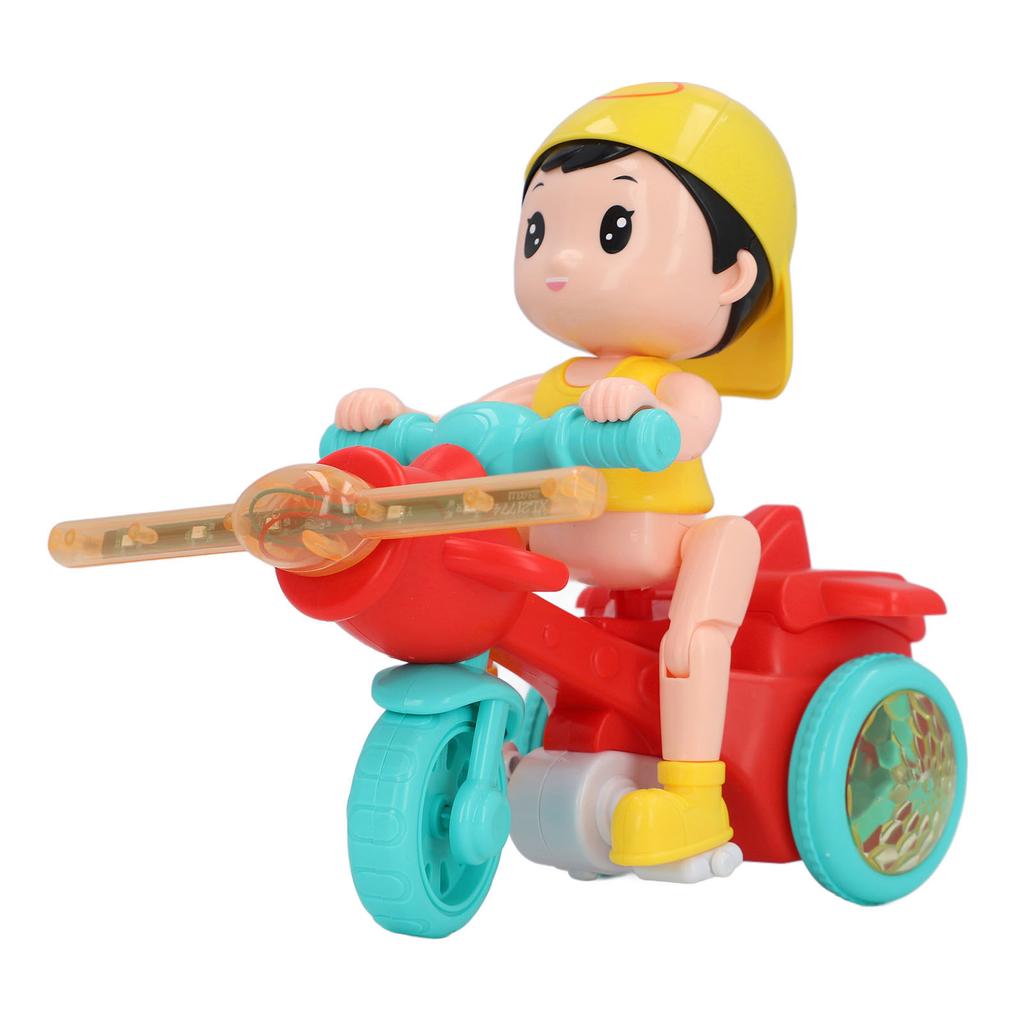 Electric Tricycle Toy Cool Light Dynamic Music Removable Cute Look Trike Musical Toy for Baby Toddlers