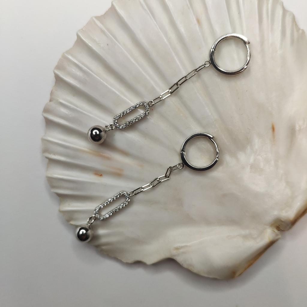 Orecchini in argento con zirconi cubici (2130437)