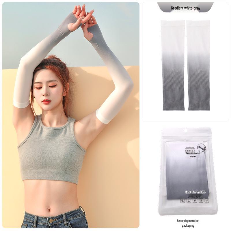 Ice Silk Sun Protection Sleeves for Men & Women - Outdoor Sports & Cycling Arm Protectors
