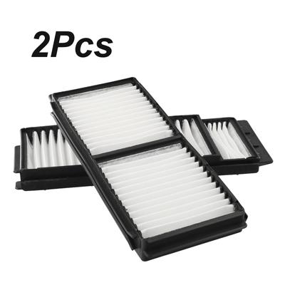 Kit Innenraumfilter Ersatz Ersatzteile Vorderteile Weiß 236x96x22mm 2 Stück BP4K6-1J-6X9A BP8P-61-J6X BP8P-61-J6X-9A