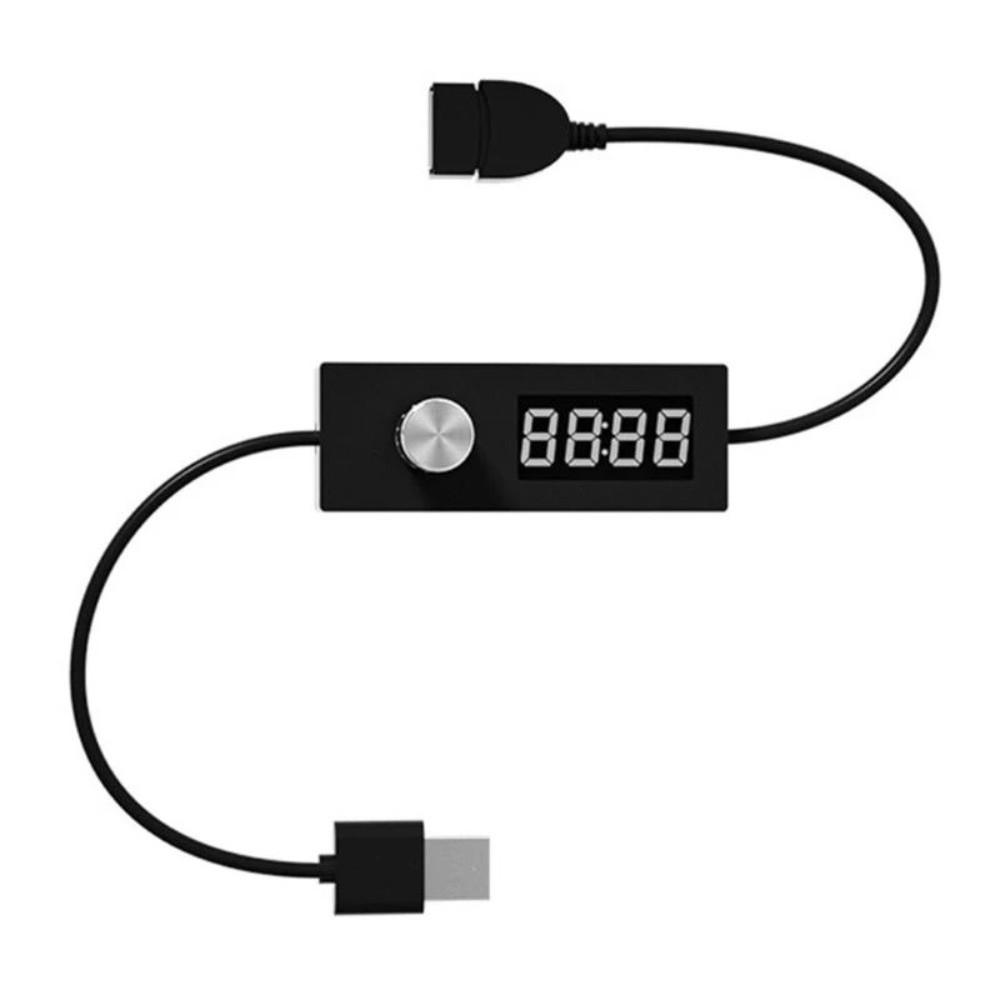 Interruttore Timer USB con Display Digitale Affidabile, Cavo di Alimentazione Regolabile Portatile, Interruttore di Spegnimento Automatico, Gestione Alimentazione