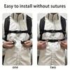 1/2/4PCS Black Polyester Backpack Straps, Adjustable Chest Strap with Secure Buckle, Lightweight Minimalist Design