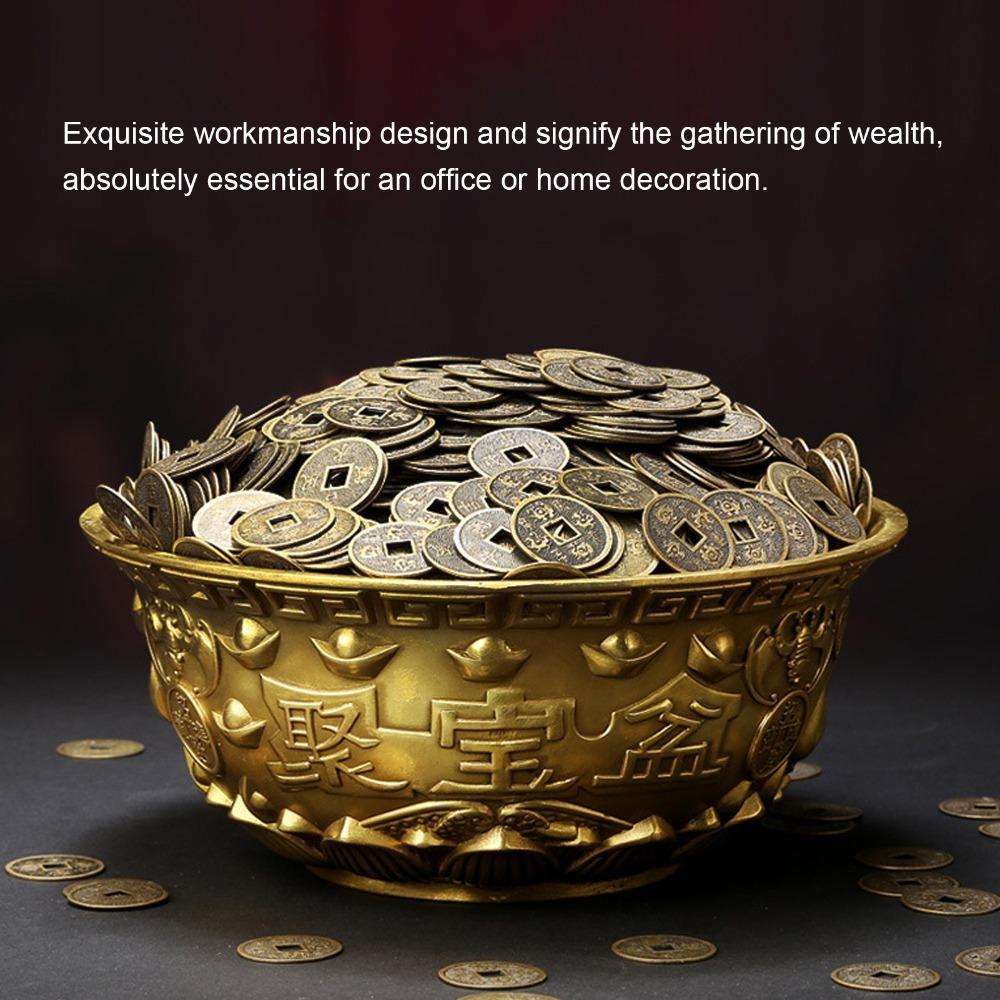 Mini Cornucopia Bowl Brass Wealth Prosperity Bowl Feng Shui Treasure Basin Wealth Abundance Gift