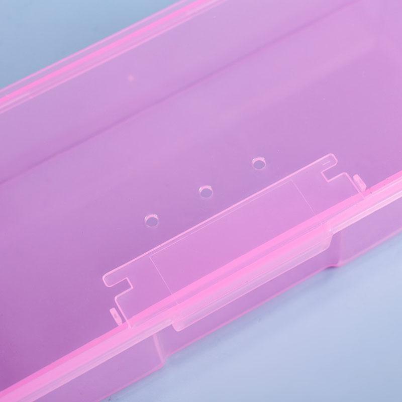 Empty Rectangle Storage Box Multifunction Nail Art Rhinestone Brush Tools Container Small Objects Pen Organizer Case