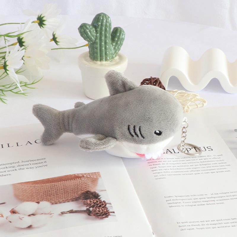 Shark Plush Keychain - Cute Pendant Toy for Couples