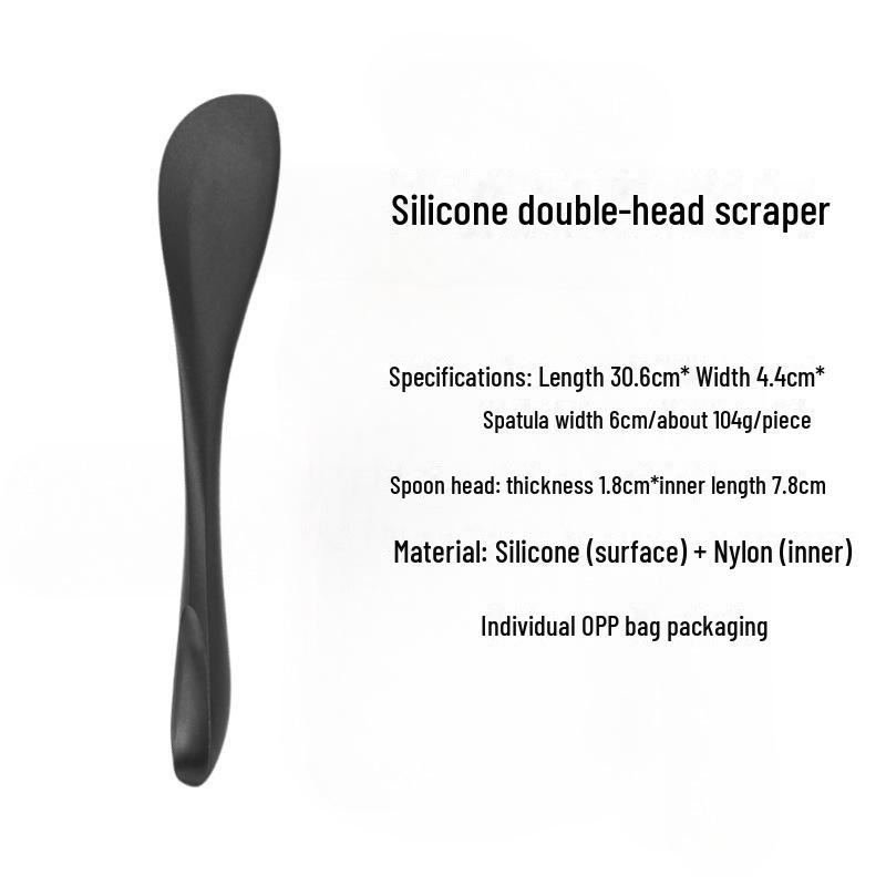 Силиконовый двухсторонний шпатель и скребок, пищевой, термостойкий Standard