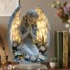 Warm Atmosphere Angel Statue Acrylic Prayer Angel Acrylic Ornament Desktop Decoration  Christmas