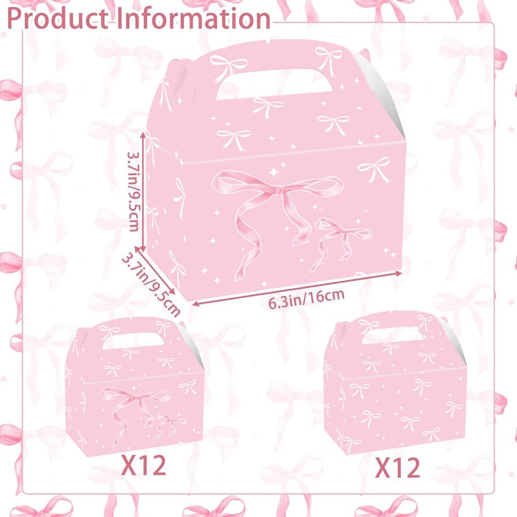Różowy I Biały Łuk Zastawa Stołowa Scena Dekoracyjna Pudełko na Popcorn Pudełko na Przekąski Karton Pudełko na Cukierki