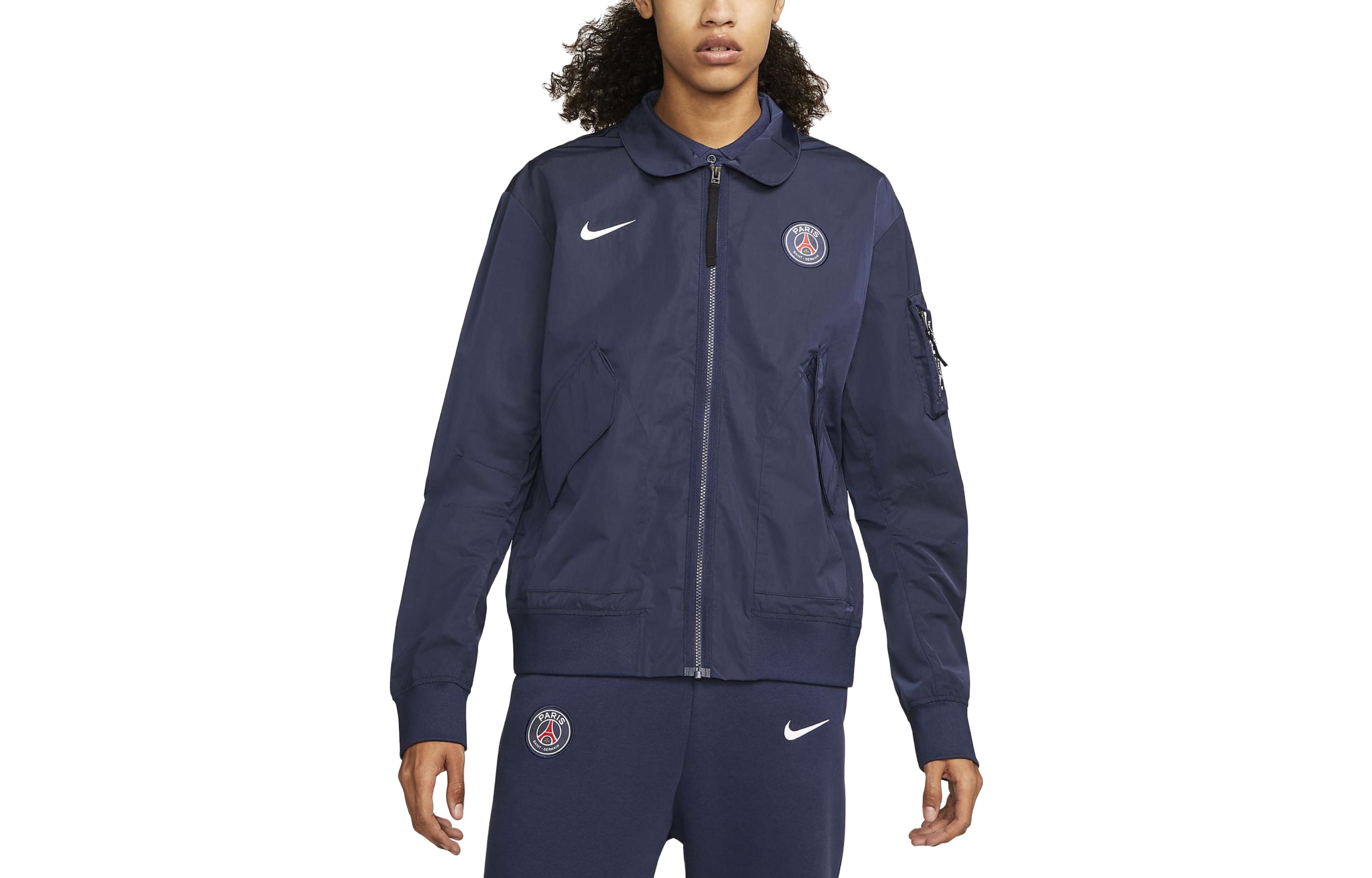 Nike Jackets Men s Blue Lapel Moderate DN1489-410 M