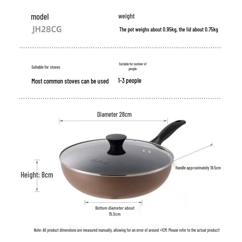 COOKER KING Extreme Non-stick Frying Wok, 28cm