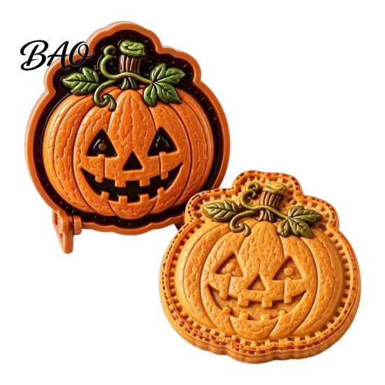 Halloween Cookie Cutters for Pastry Mini Pie Press Mold, Hand Cutter Holiday Baking, Molds Baking Party DIY Dessert Tool, Non-Stick Mold Kids Kitchen