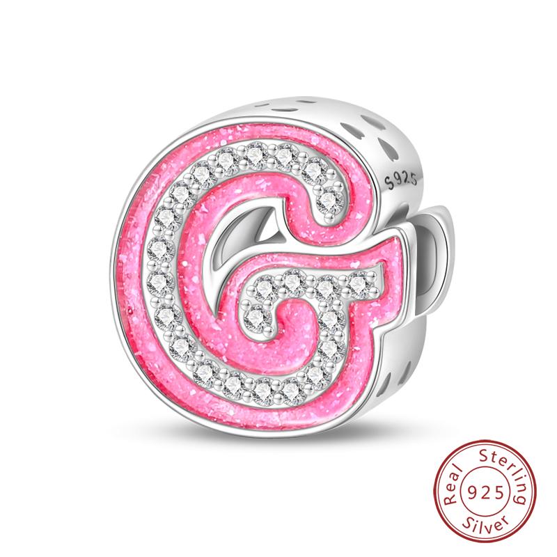 Passen Qikaola Armbänder Charms Sterlingsilber Kupfer 26 Alphabet Buchstaben Charms Perlen Für Frauen Feiner DIY Geburtstags Schmuck Geschenke