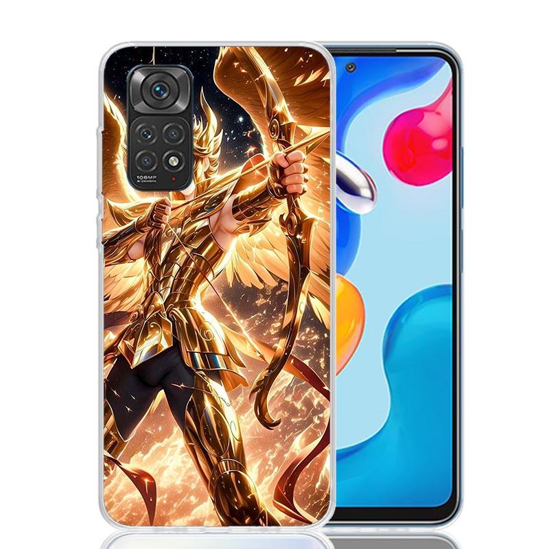 Saint Seiya Cool Phone Case For Xiaomi Redmi Note 15 14 13 12S 12 Pro Plus 11S 11E 11 11T 10S 10 Art Soft Pattern Cover Redmi No