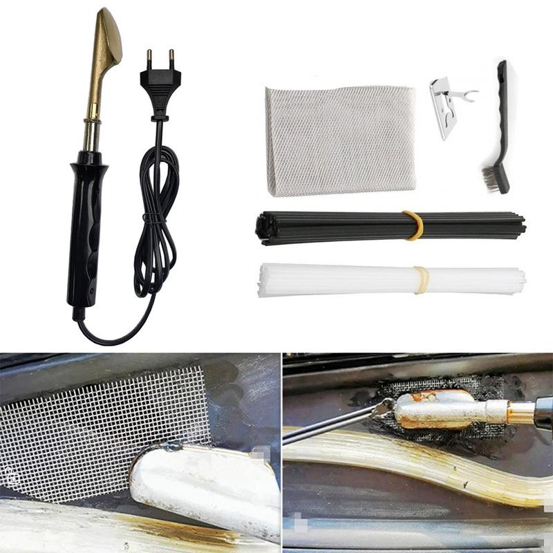 50W Plastic Welder, Hot Stapler Electric Soldering Iron Tools, 1000/200PC Staples, Car Bumper Repair Kit DIY Home Plastic Repair
