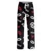 Women's Valentine's Day Heart,themed Casual Milk Silk Fleece Pants, Sleep Pants, Home Pants