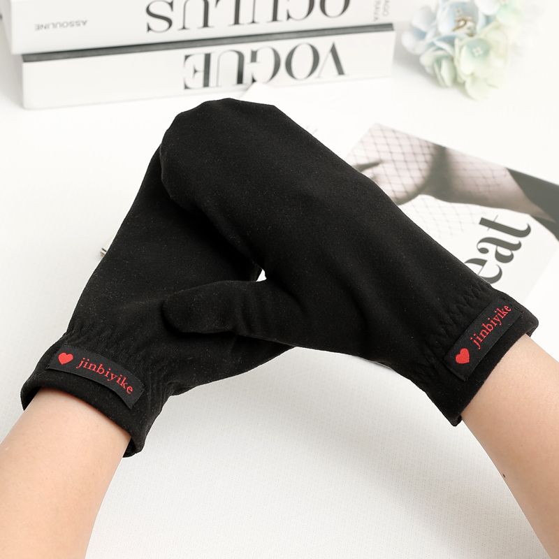 

Мужские и женские осенне-зимние тонкие бархатные чехлы на ручки, теплые перчатки, мотоциклетные, для вождения, парные, универсальные, велосипедные, ветрозащитные, для электромобиля Black All yards