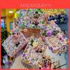 Square Shape Jewelry Keychain Mirror With Glass Material For Gifts And Party Favor
