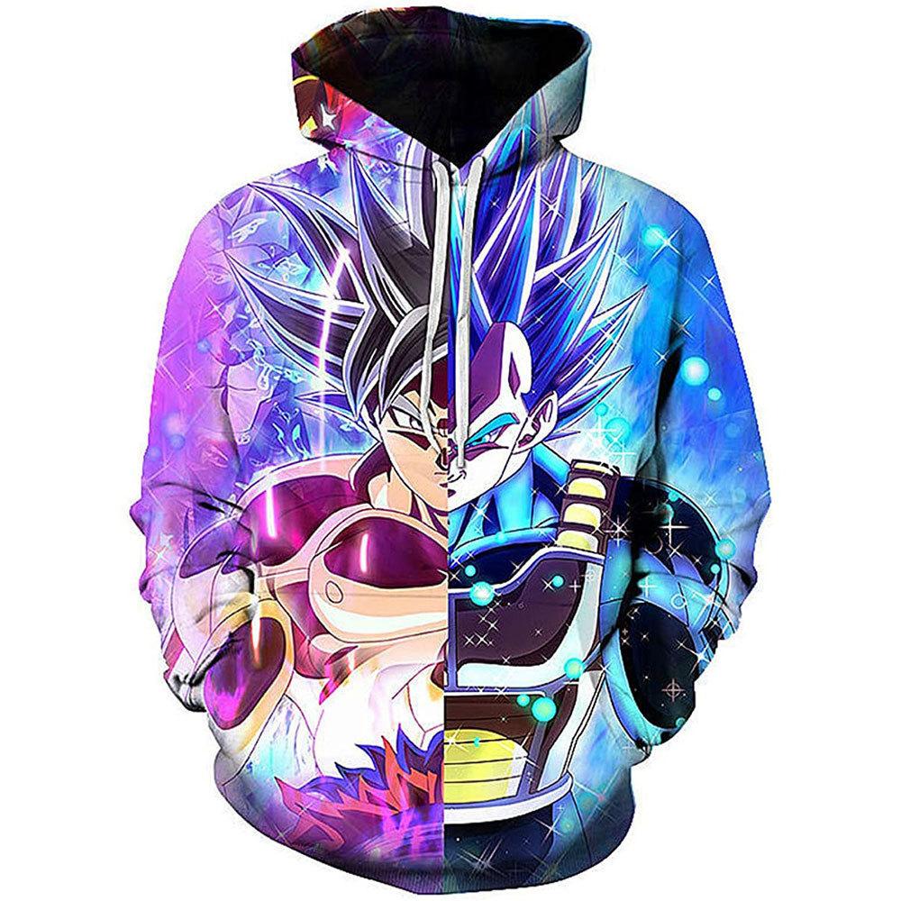 10 Colors Dragon Ball Cartoon Printed Hoodies 2025 Vintage Merch Hoodie Men and Women Hip-hop Sports Pullover Sweatshirt