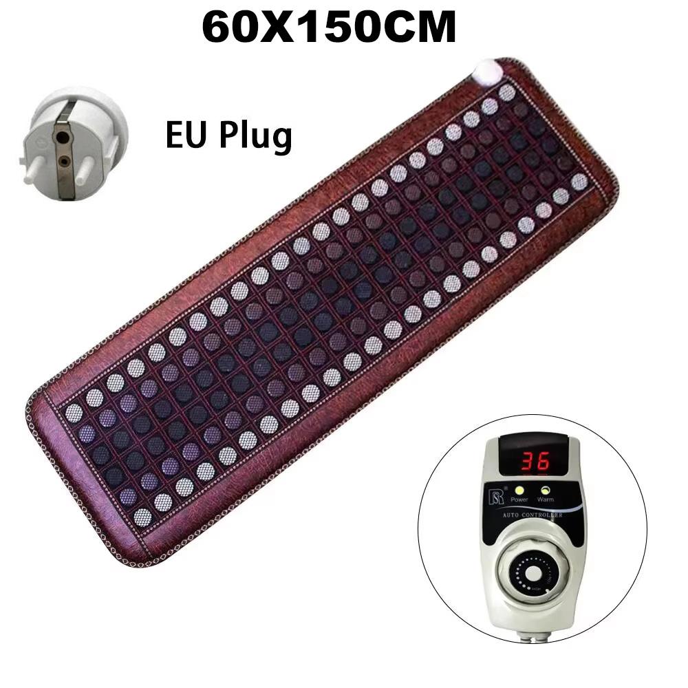 Electric Heated Jade Tourmaline Mat Thermal Surface Comfort Pad With Controller Timer Home Relaxation Accessory Workout Supplies