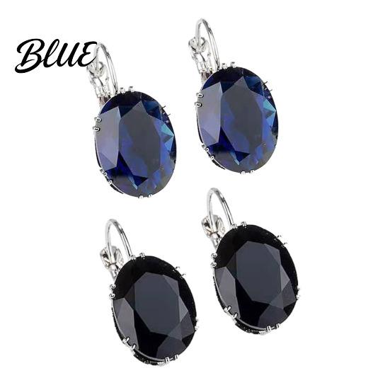 Unique Design Earrings 46024 Pairs Teardrop Lightweight Sparkling Cubic Drop