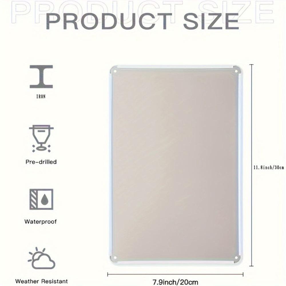 Customizable Waterproof Metal Wall Plaque Personalized Photo Logo Decor Easy Mount