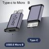 Adaptador de USB C 3.0 Macho a USB Micro B Hembra Tipo-C Adaptador de Conector USB3.0 Micro B Tipo-C para Disco Duro Externo Cable Adaptador