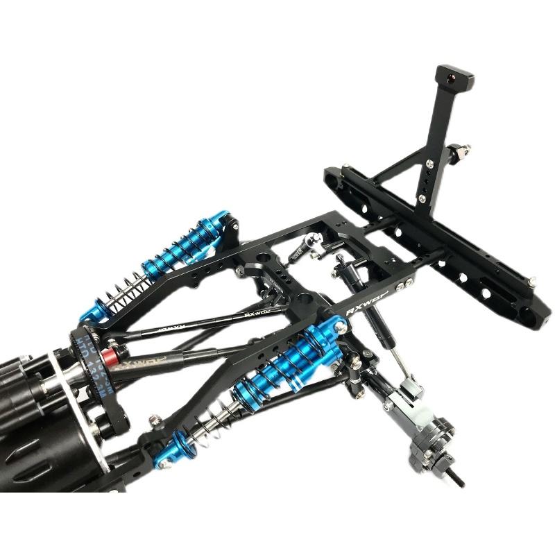 Metal 313mm Wheelbase Chassis Frame with Prefixal Single / 2-Speed Transmission for 1/10 RC Crawler Car Axial SCX10 90046